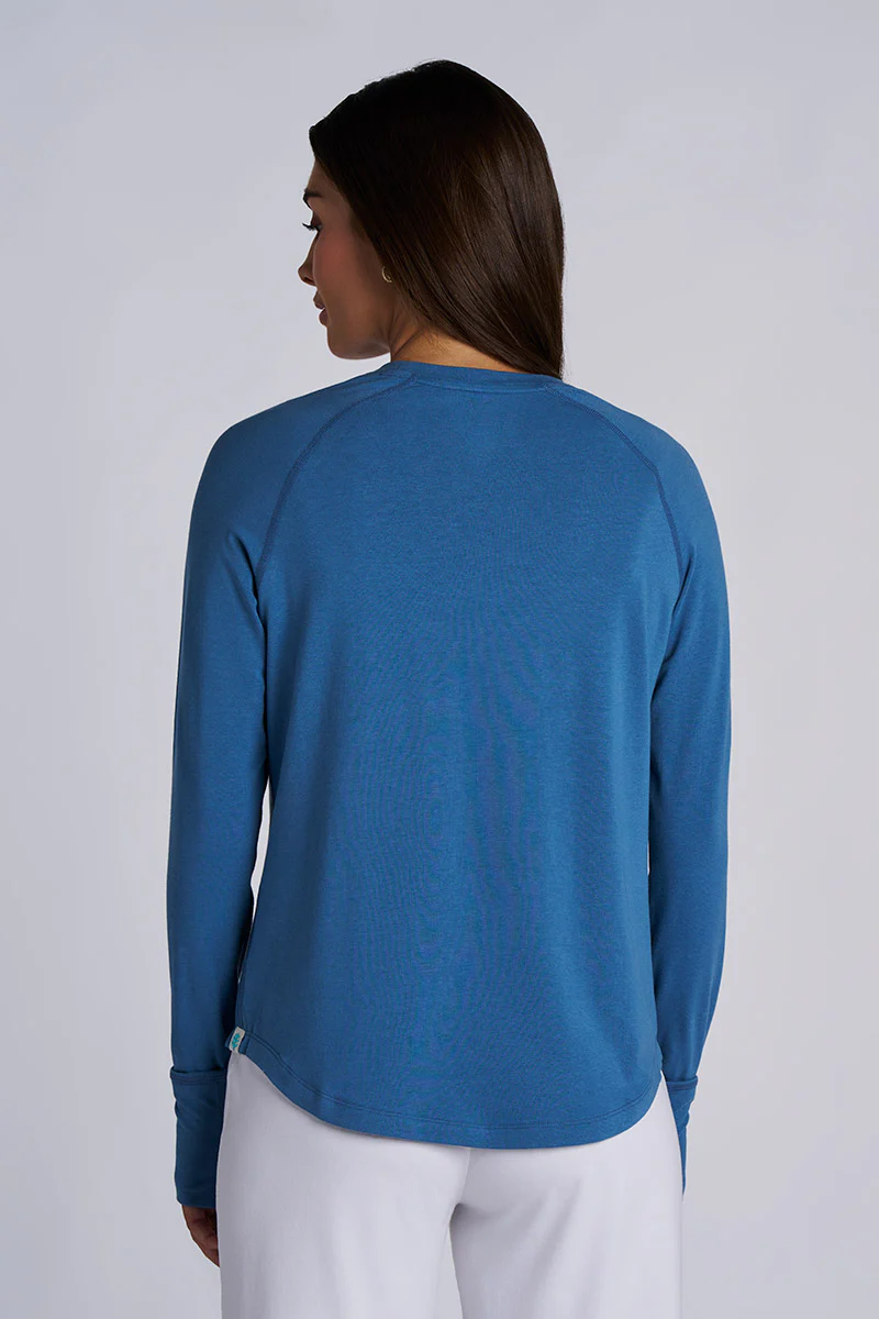 Women's LumaLeo Long Sleeve T-Shirt with Thumbholes | Blue Dusk - Image 2