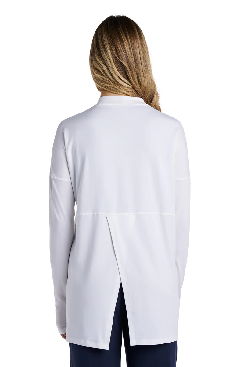 Women's LumaLeo Wrap with Back Slit | White - Image 5