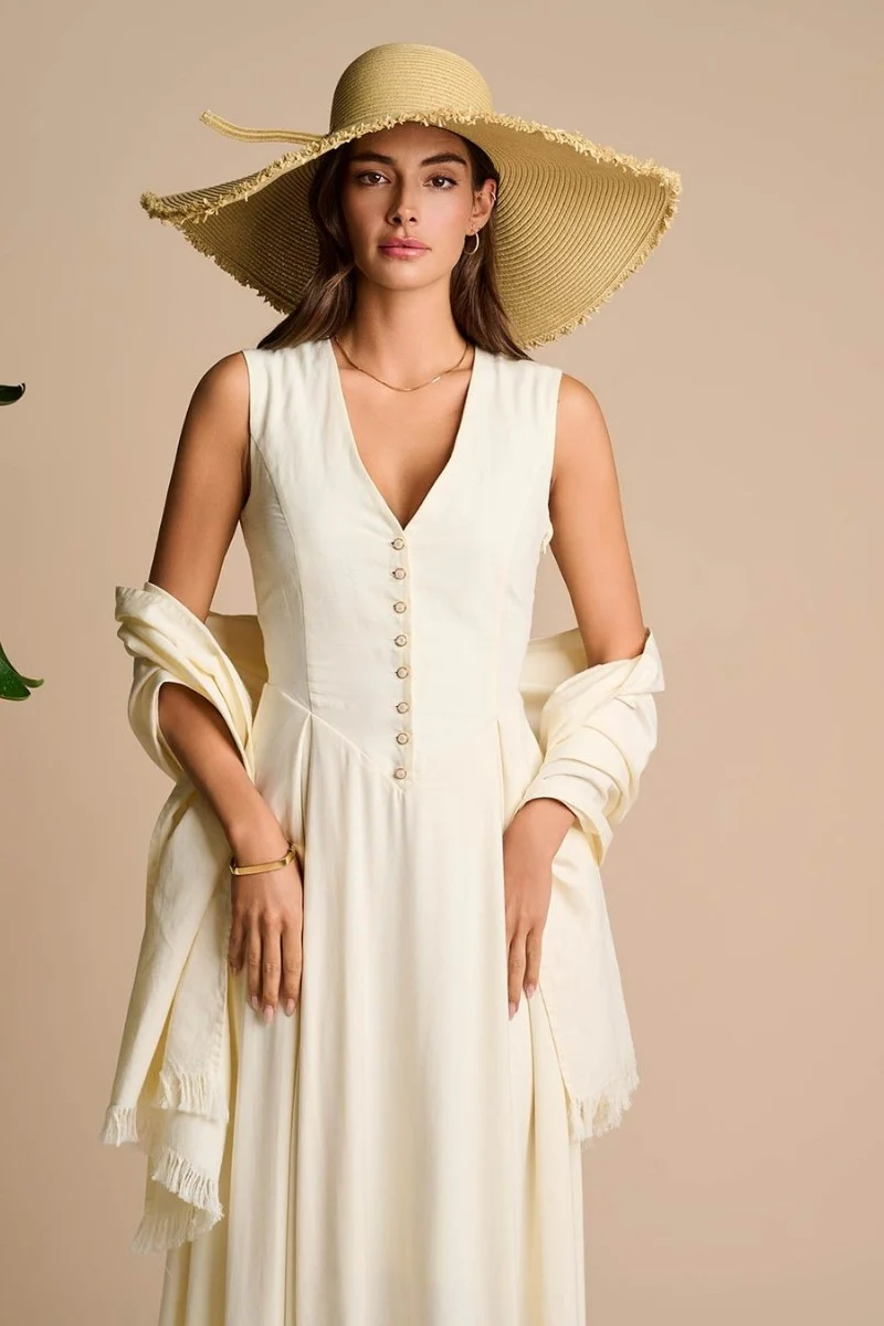 Montauk Large Brim Sun Hat | Natural - Image 2