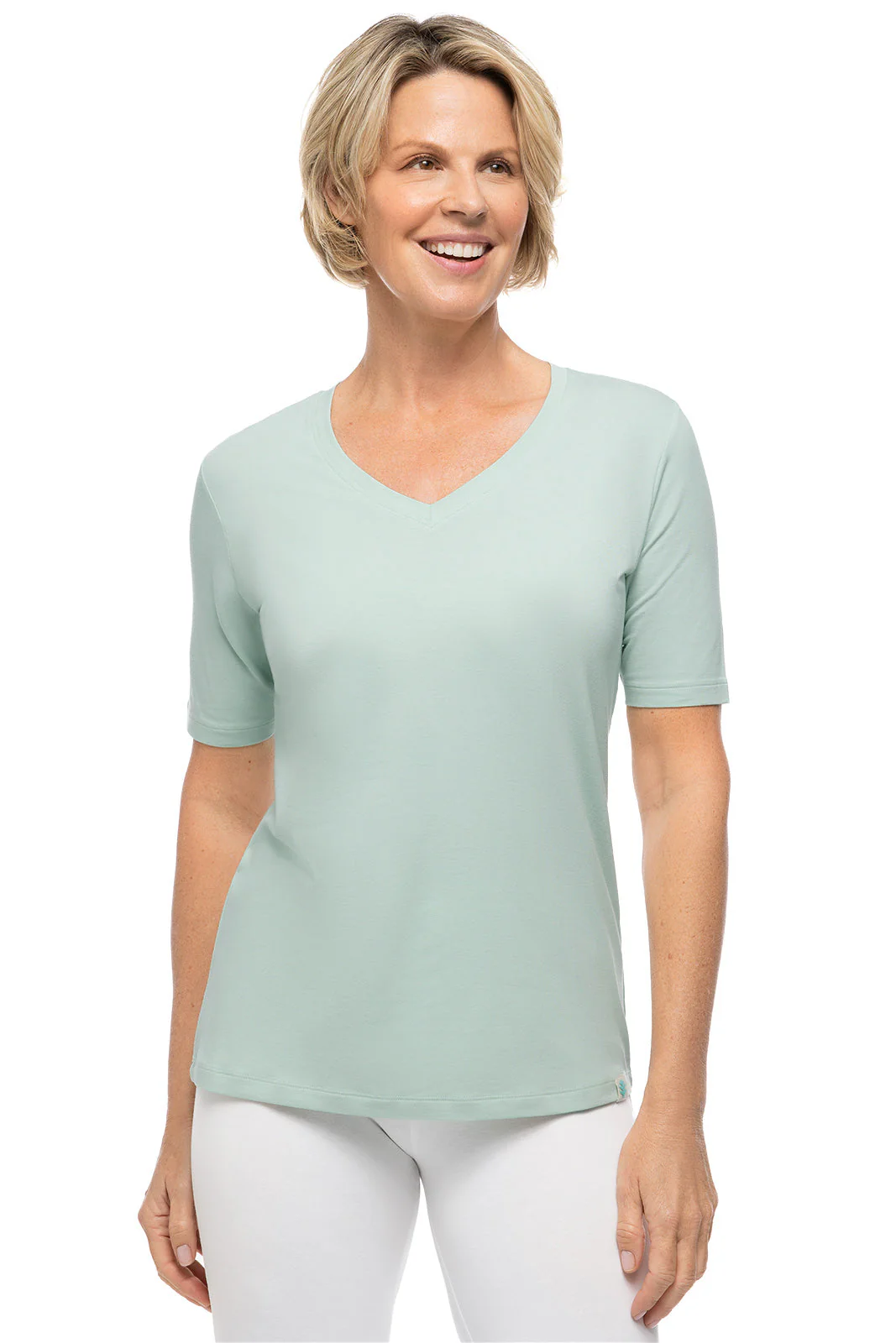 Women's Morada Everyday Short Sleeve V-Neck T-Shirt | Regular Parent - Image 6
