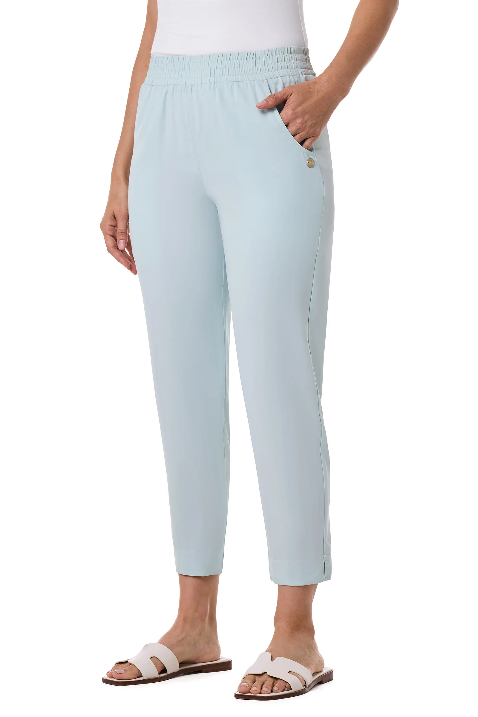 Women’s Perissa Aire Tapered Pants | Misty Aqua - Image 3