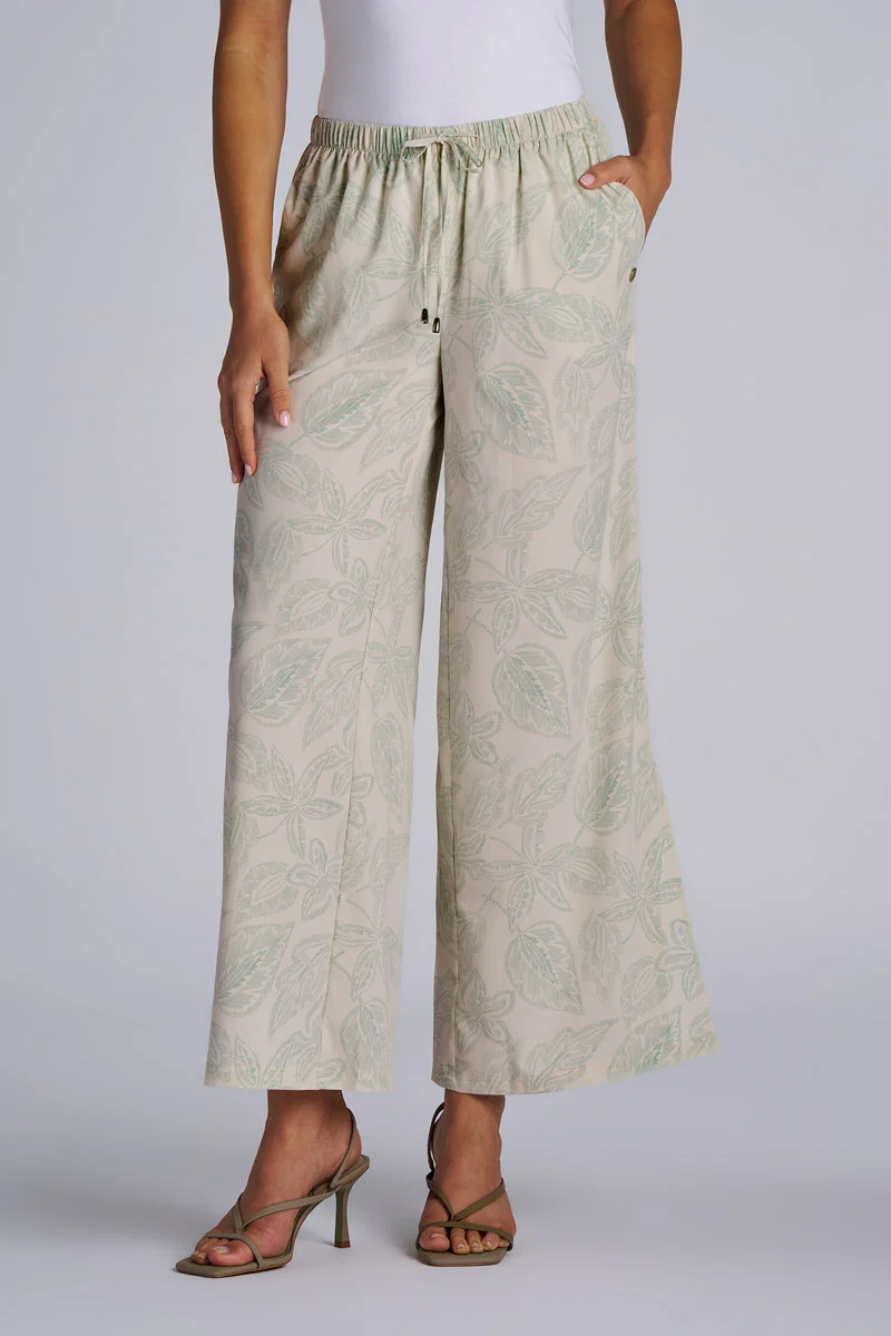 Women's Wide Leg Pants with Side Slits| Regular Parent - Image 7