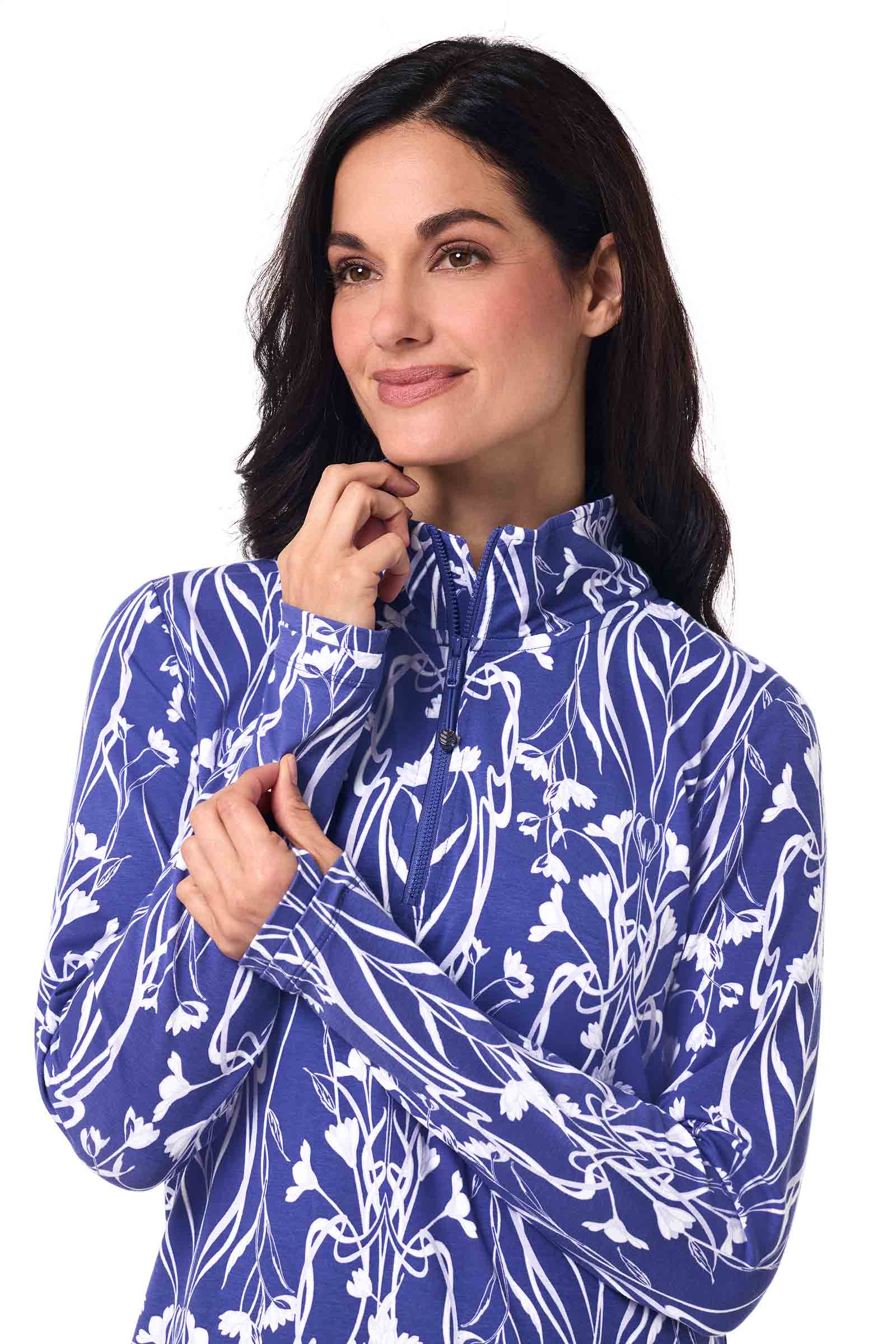 Women's Sarasota Quarter-Zip Dress | Future Dusk Iris Dusk - Image 6