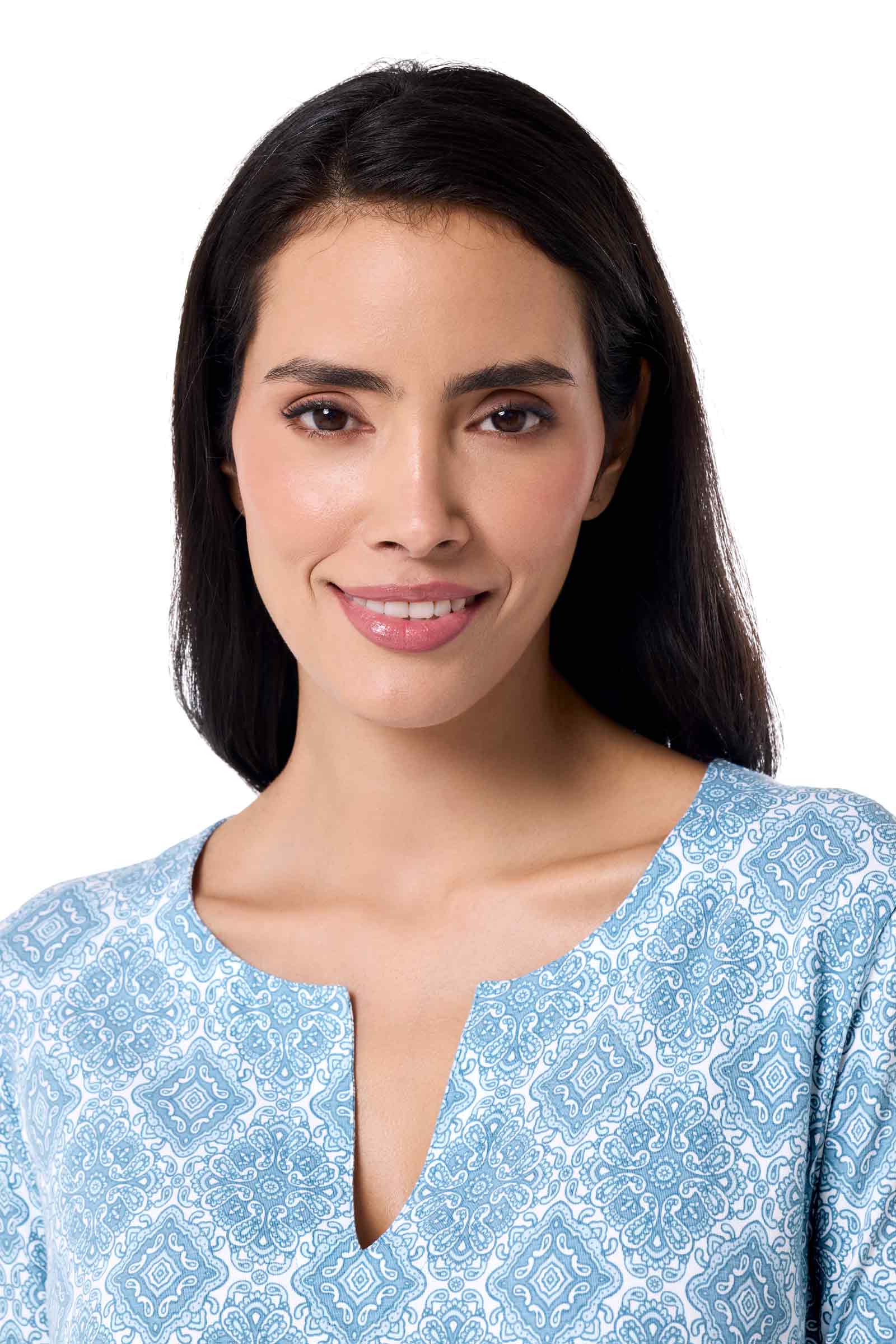 Women's St. Lucia Tunic Top | Skyride Diamond Mandala - Image 7