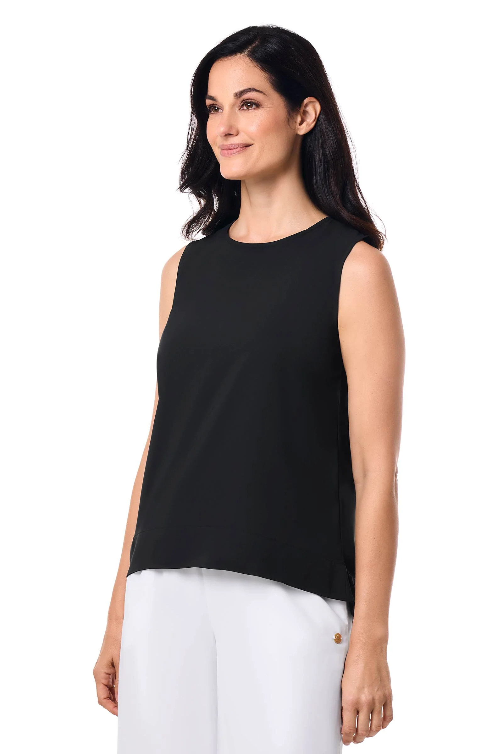 Women's St. Tropez Swing Tank Top | Black - Image 3