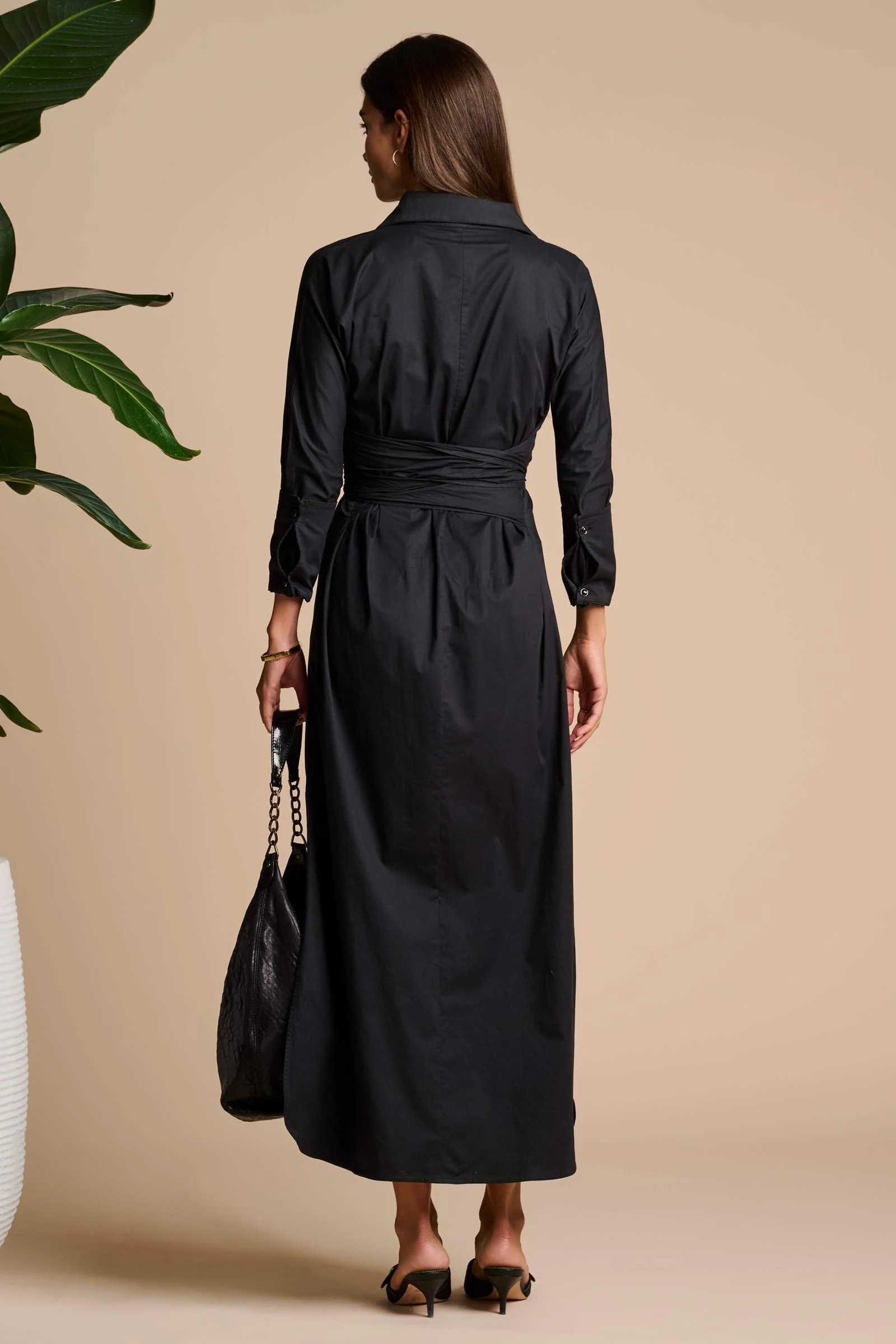 The Captiva 2.0 Shirt Dress | Black - Image 3
