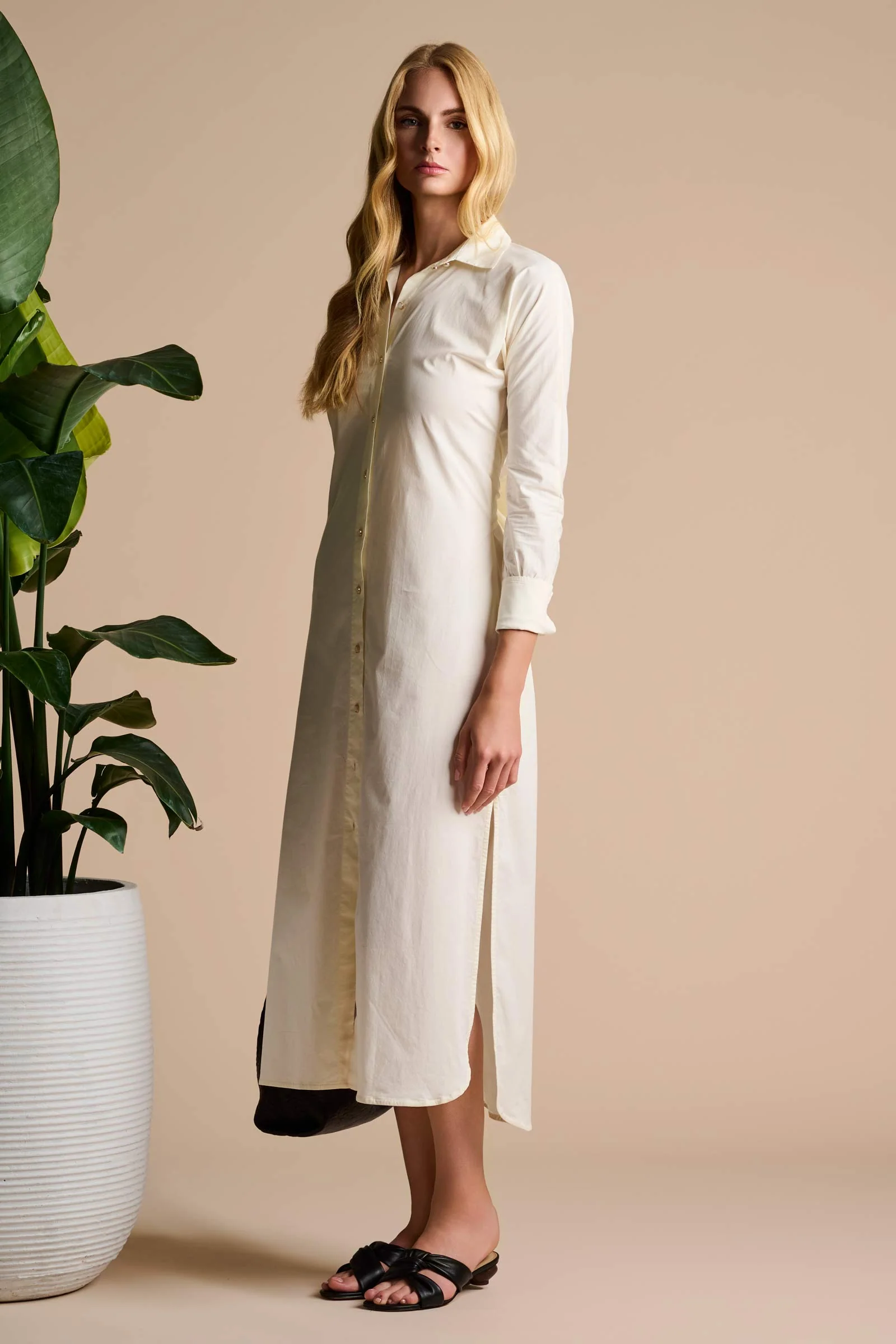 The Captiva 2.0 Shirt Dress | Vanilla - Image 3