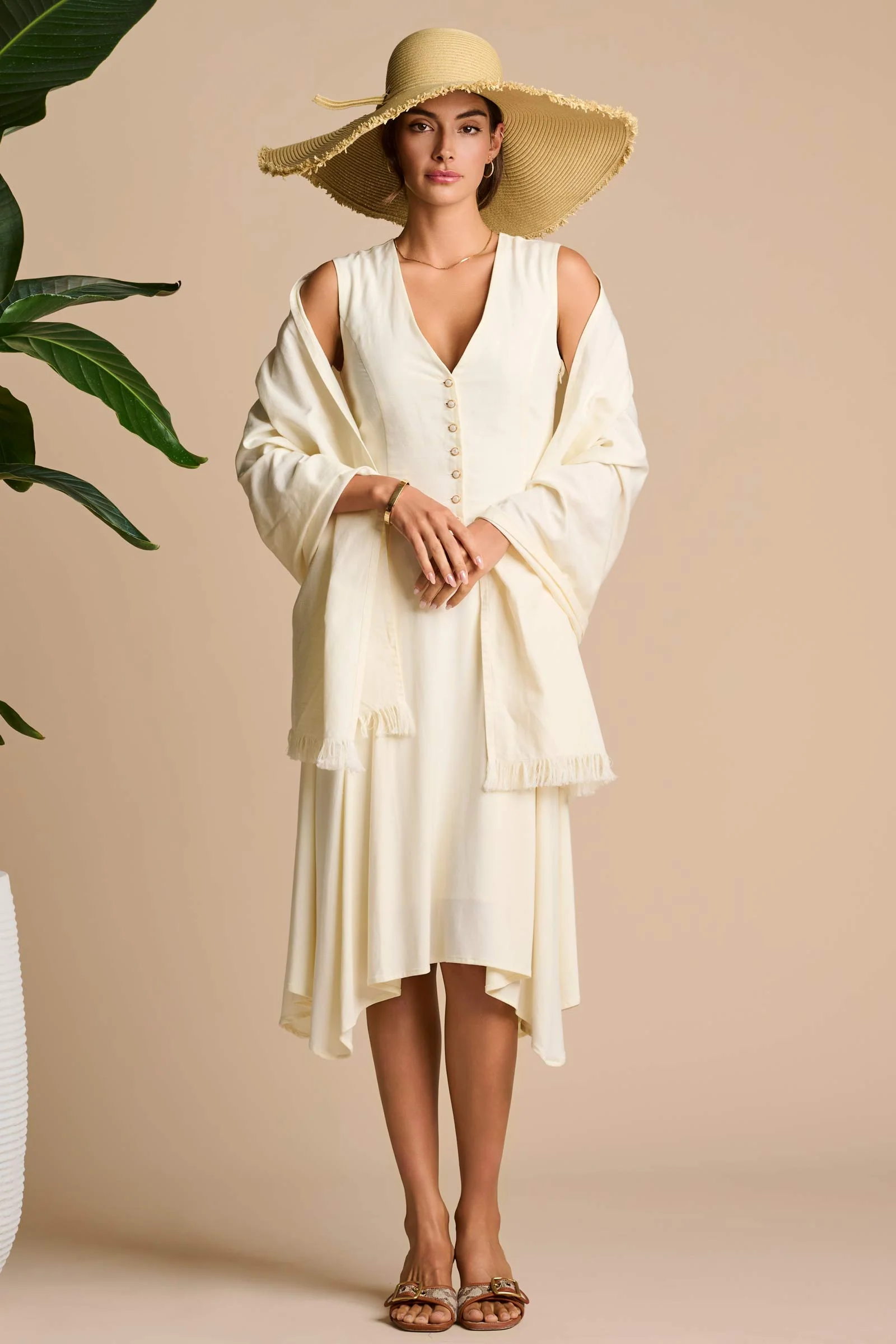 The Melbourne Shawl | Vanilla - Image 2