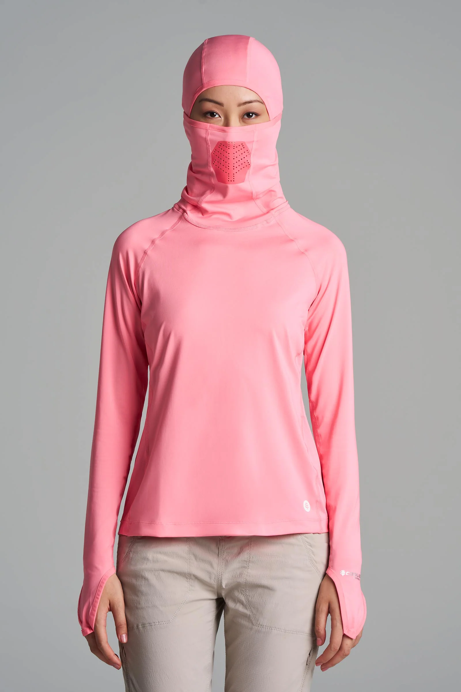 Women's Vented Paros Fishing Hoodie | Flamingo Pink - Image 3